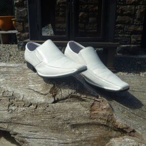 Mens Size 9.5 Spring Lupicin-70 White Dress Shoes!
